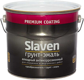 Эмаль Slaven По ржавчине 3.2 кг (желтый)