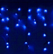 Бахрома Luazon Led-180 (4x0.6 м, синий) [705918]