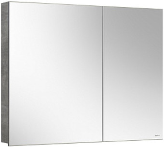 Belux Шкаф с зеркалом Стокгольм ВШ 90 (31, бетон чикаго светло-серый)
