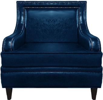 Интерьерное кресло Brioli Луи (экокожа, L18 синий)