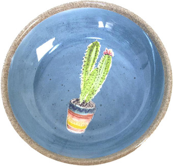Миска TarHong Cactus 180 мл (голубой с рисунком)