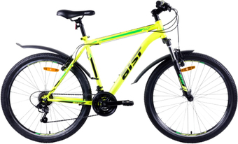 Велосипед AIST Quest 26 р.20 2022 (желтый/зеленый)
