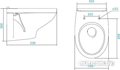Унитаз Santek Бореаль [1WH301977]