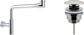 Сифон Wellsee Drainage System 182124003 (сифон, донный клапан, хром)