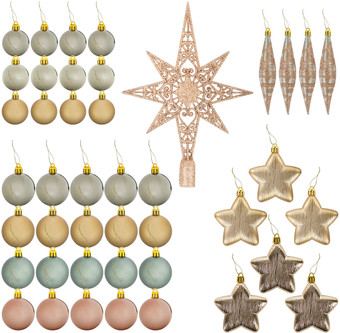 Елочная игрушка Золотая сказка 591129 (золото/перламутр)