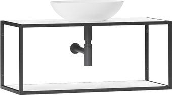 Belux Тумба под умывальник Аляска НП 80 (1, белый глянцевый)