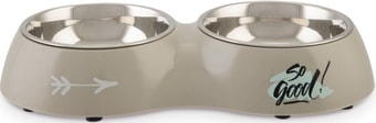Двойная миска Beeztees Double So Good 650734 (бежевый)