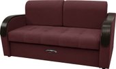 Диван Сириус Лидер-1 НПБ 185x110 (Eva 15 велюр темно-бордовый)