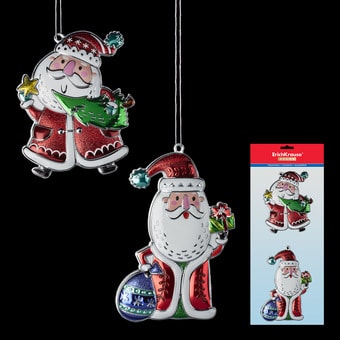 Елочная игрушка Erich Krause Decor 2 украшения Дед Мороз 49592
