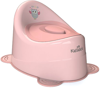 Детский горшок Kidwick Улитка с крышкой KW040301 (розовый/темно-розовый)
