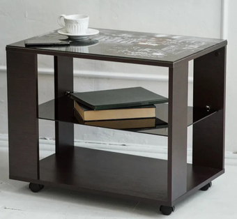 Журнальный столик Мебелик BeautyStyle 5 (венге/Luminar 129)