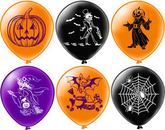 Набор воздушных шаров БиКей Хеллоуин 7107251 (25 шт)