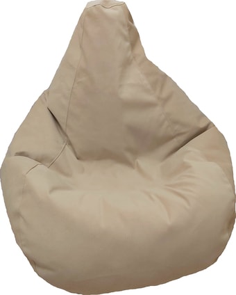 Кресло-мешок LoftyHome Груша L (велюр, капучино)
