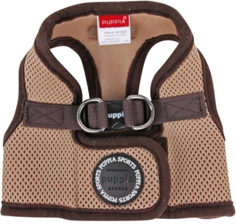 Шлейка-жилетка Puppia Soft Vest PAHA-AH305-RB-XL (синий/черная окантовка)