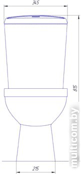 Унитаз Rosa Комфорт (коричневый)