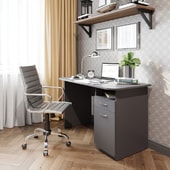 Письменный стол Domus СП007 (серый, правый)