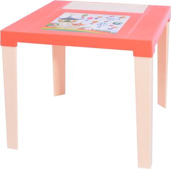 Детский стол Эльфпласт Аладдин (коралловый/кремовый)