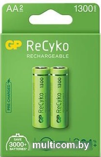 Аккумулятор GP ReCyko AA 1300mAh 2шт