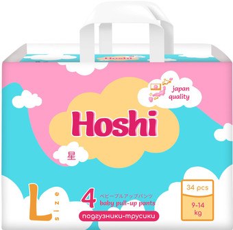 Hoshi Baby Pull-Up Pants L (34 шт)