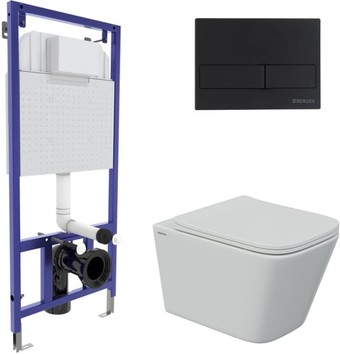 Унитаз Berges Wasserhaus Floe S Rimless 043243 (с сиденьем)