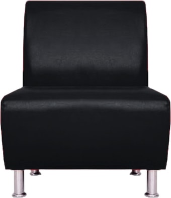 Интерьерное кресло Brioli Руди (экокожа, L22 черный)