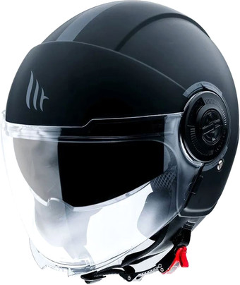 Мотошлем MT Helmets Viale SV Solid A1 (S, матовый черный)