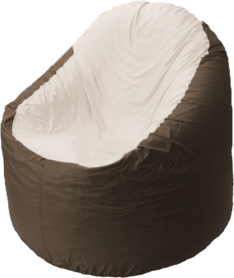 Кресло-мешок Flagman Браво Мини B1.1-27 (оксфорд/дюспо, белый/коричневый)