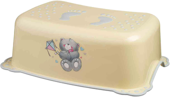 Подставка для умывания Maltex Мишка 4095 (бежевый/серый)