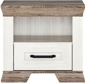 Тумба Black Red White Marselle KOM1S (ясень снежный/дуб сонома темный)