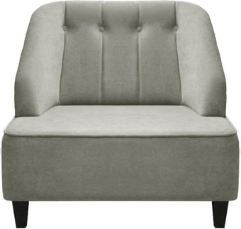 Интерьерное кресло Brioli Дино П (велюр, B8 светло-серый/темные ножки)