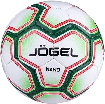 Мяч Jogel BC20 Nano (5 размер, белый/зеленый/красный)