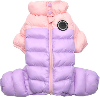 Комбинезон для животных Puppia Ultra Light Pastel PAUD-JP1675-PK-S (розовый/сиреневый)