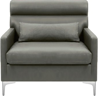 Интерьерное кресло Brioli Отто (экокожа, L21 серый)