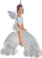 Елочная игрушка Kurt S. Adler Белая фея на радуге E0938_1