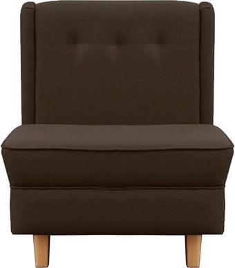 Интерьерное кресло Brioli Диди (рогожка, J5 коричневый/светлые ножки)