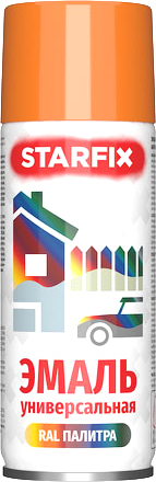 Эмаль Starfix универсальная SM-96032-1 0.52 л (оранжевый)