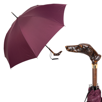 Зонт Guy De Jean Tete Chien Prune
