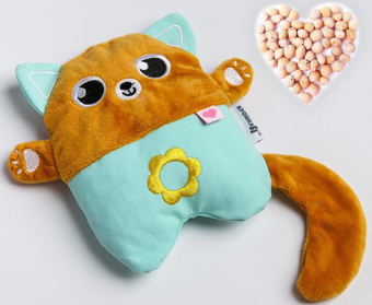 Игрушка-грелка Крошка Я Котик с вишневыми косточками 4440962