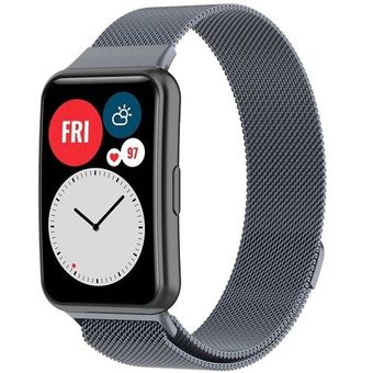 Браслет Rumi Milanese loop металлический для Huawei Watch FIT, Watch FIT Elegant (серый)