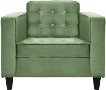 Интерьерное кресло Brioli Вилли (велюр, B61 мятный/темные ножки)