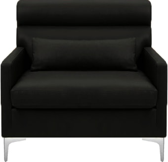 Интерьерное кресло Brioli Отто (экокожа, L22 черный)