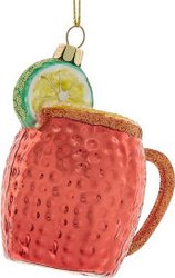 Елочная игрушка Kurt S. Adler Мохито в медной кружке C6417