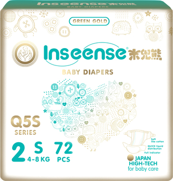 Подгузники Inseense Q5S S 4-8 кг Ins72744 (72 шт)
