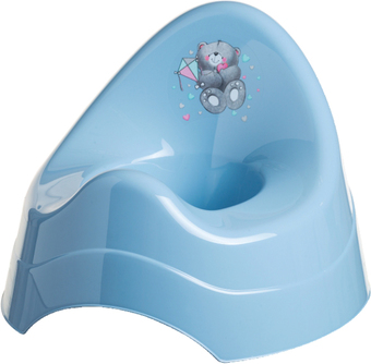 Детский горшок Maltex Мишка 2084 (темно-голубой)