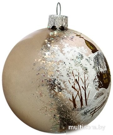 Елочная игрушка Декарт Зимняя церквушка 8Ш0021