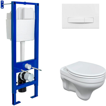 Унитаз подвесной Berges Wasserhaus Albit S + Optim SO + Atom 410 042435