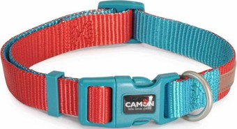 Ошейник Camon DC119/D.02 (красный/бирюзовый)