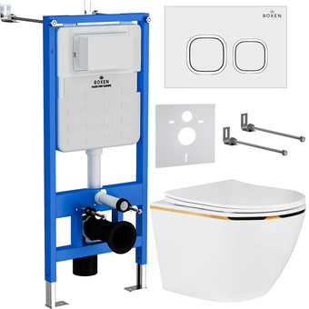 Унитаз подвесной Roxen StounFix Slim 807054