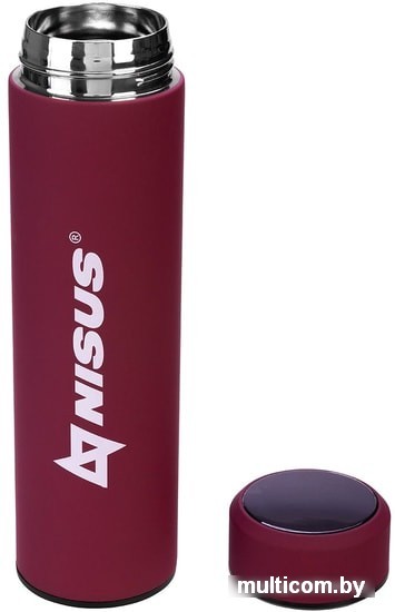 Термос Nisus N.TM-049-R 0.45л (бордовый)