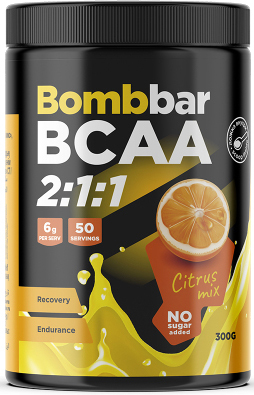 BCAA Bombbar BCAA 2:1:1 (300 г, цитрус)